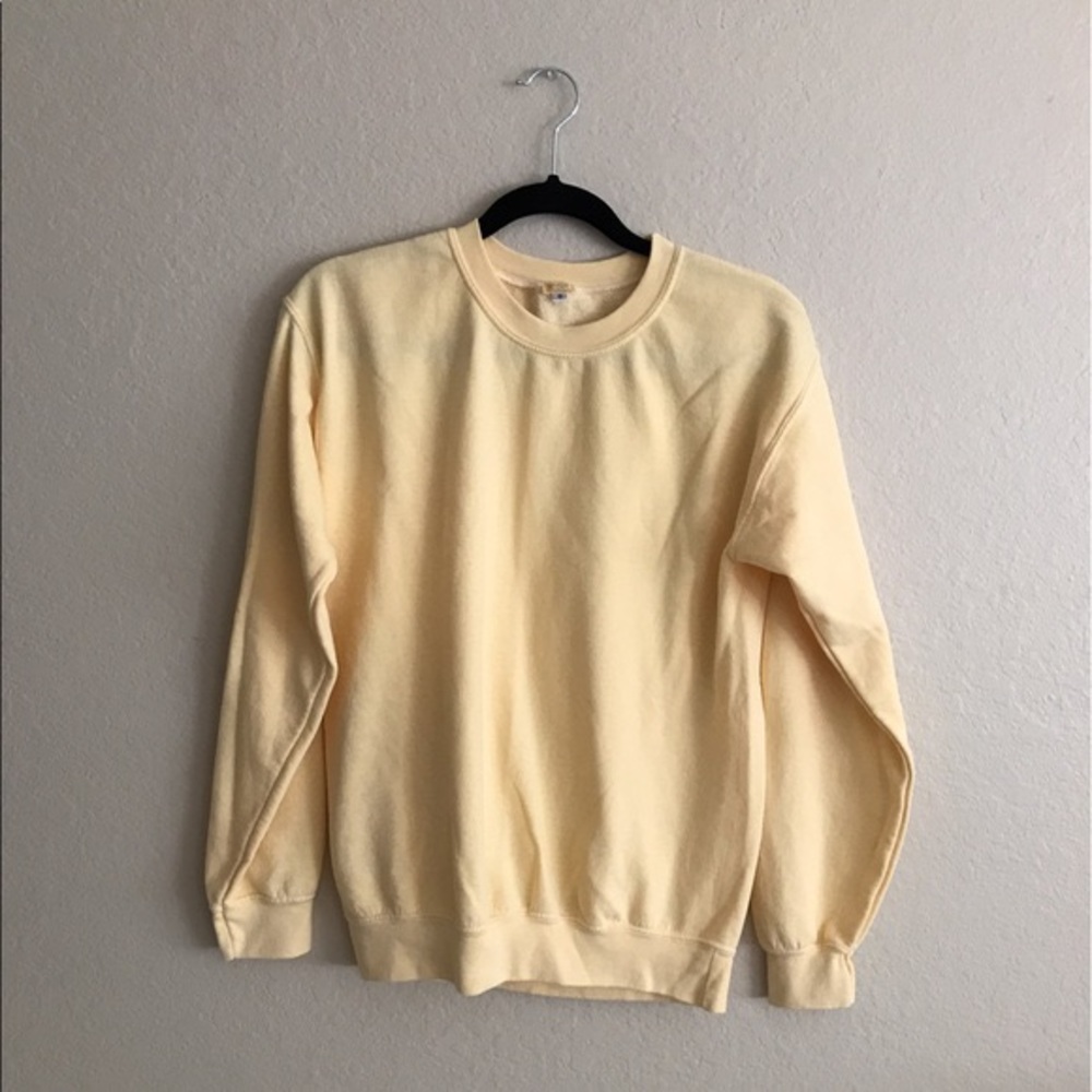 pale yellow brandy sweatshirt